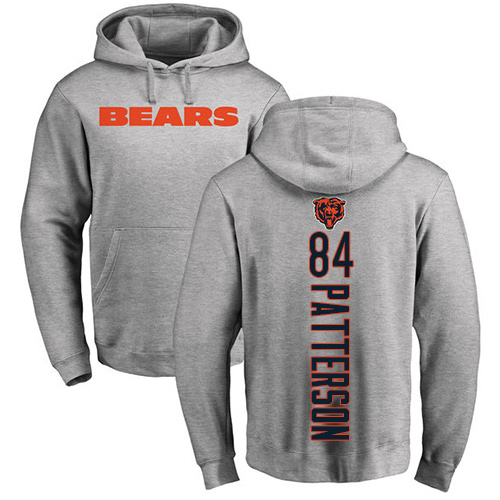 Chicago Bears Men Ash Cordarrelle Patterson Backer NFL Football #84 Pullover Hoodie Sweatshirts->chicago bears->NFL Jersey